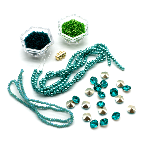 Week 37 - Kitti's Rivoli Bracelet - Sky