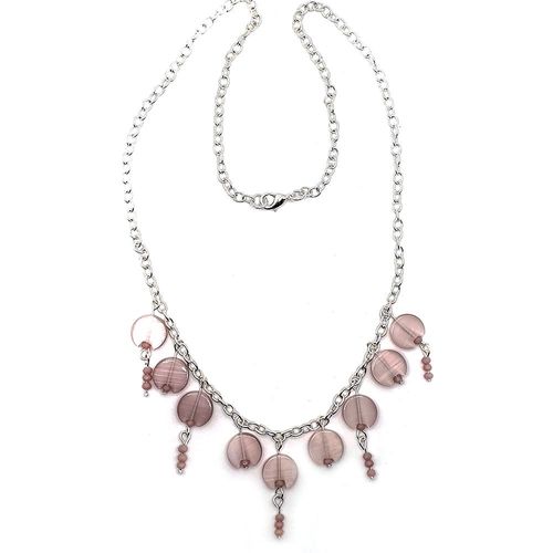 Cats Eye Jewellery Kit mauve jewelry making kit — DIY set with beads and instructions for creating handmade jewelry
