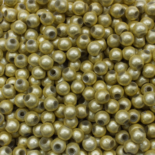 5mm Miracle acrylic round beads 5mm 80pcs round yellow — pack of 80, reflective 3D-effect beads ideal for jewelry making, crafts, and dec…