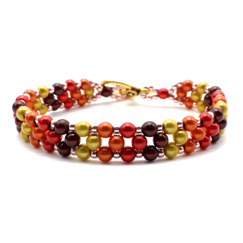 RAW Miracle Bracelet Makes 4 autumn bracelet making kit — DIY set with beads and instructions for creating handmade jewelry