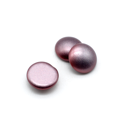 Par Puca Cabochon - 14mm - Metallic Mat Dark Plum