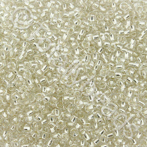 Seed Beads Silver Lined Clear - Size 11 100g