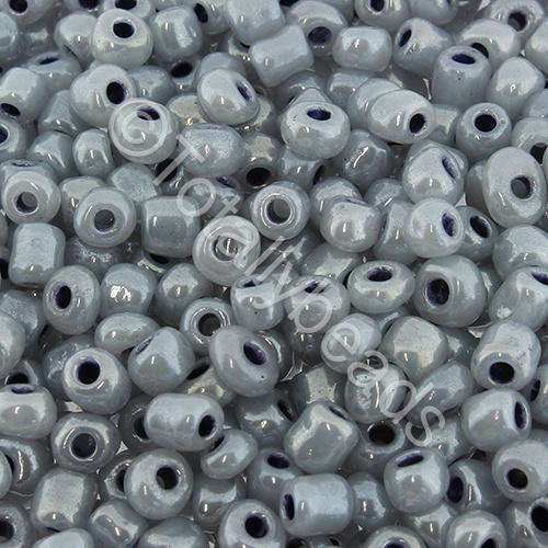 Seed Beads Pearl Shine Grey - Size 6 100g