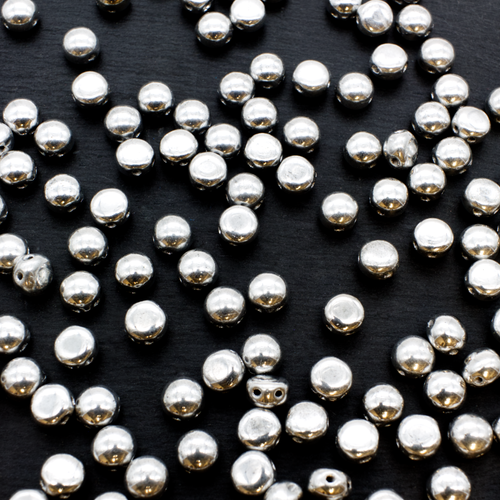 Preciosa Candy Beads 6mm 30pcs - Silver
