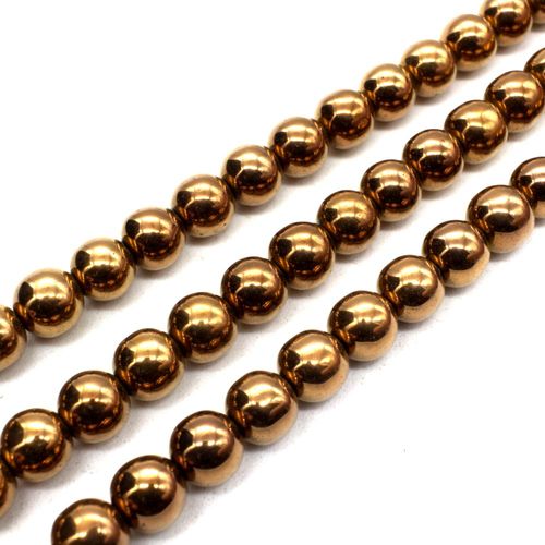 6mm hematite beads — for jewelry making, crafting, and beadwork projects