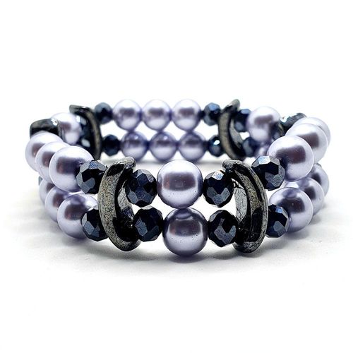 Venus Bracelet hematite bracelet making kit — DIY set with beads and instructions for creating handmade jewelry