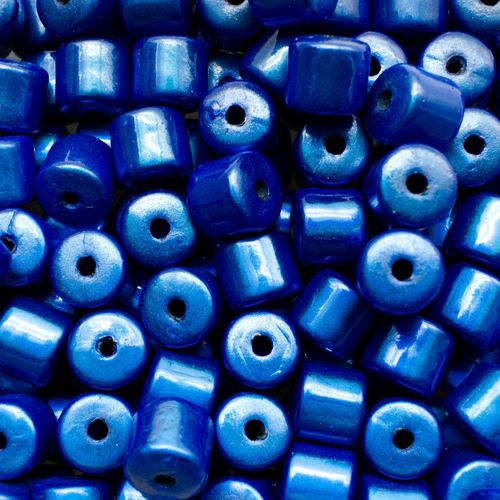 8mm Miracle acrylic round beads 8mm drum royal blue 30pcs — pack of 30, reflective 3D-effect beads ideal for jewelry making, crafts, and…
