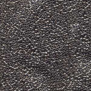 size 11 Miyuki Delica seed beads steel db021 5g — 5g pack, premium Japanese cylinder beads perfect for bead weaving, embroidery, and jewe…