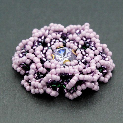 BC WK16 Rose Meadow Component Mauve 10mm for jewellery making