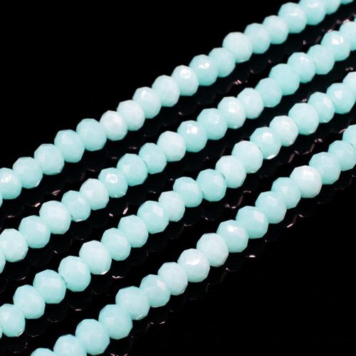 3.5mm crystal beads baby blue, pack of 150 — faceted for jewelry making and beadwork