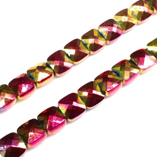 6mm crystal beads mermaid pink, pack of 20 — faceted for jewelry making and beadwork