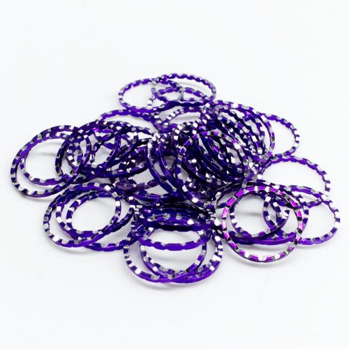 Aluminium Coloured Rings 20mm Lavender 10pcs for jewellery making