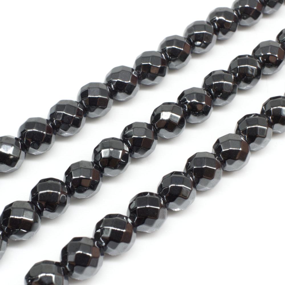 8mm hematite beads — for jewelry making, crafting, and beadwork projects
