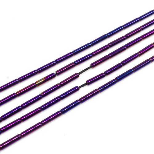 2x8mm hematite beads — for jewelry making, crafting, and beadwork projects