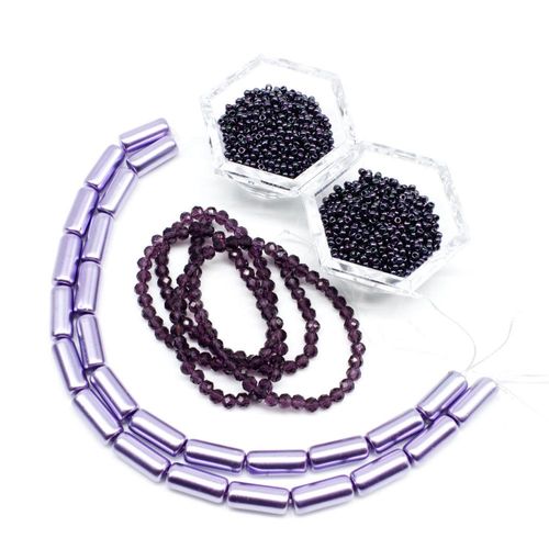 BC Week 44 Faux Cabochon Lavender 3x4mm for jewellery making