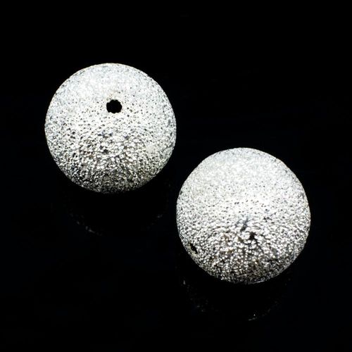 Stardust Beads 16mm Silver 1 pc for jewellery making