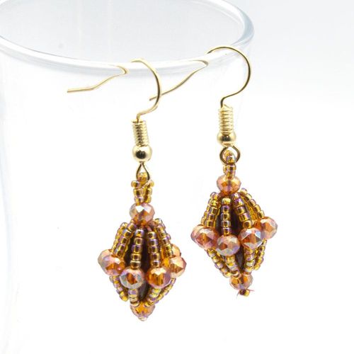 Elora Jewellery Set flaming topaz jewelry making kit — DIY set with beads and instructions for creating handmade jewelry