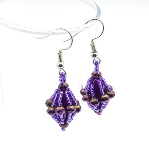 Elora Jewellery Set perfectly purple jewelry making kit — DIY set with beads and instructions for creating handmade jewelry