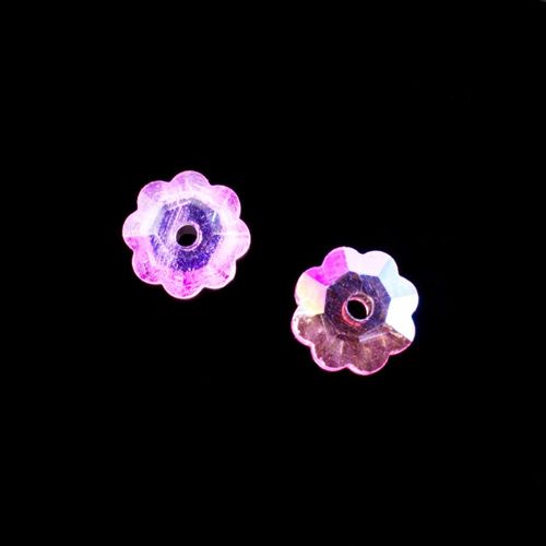 6mm resin Rivoli stone 6mm — faceted round crystal-style cabochon ideal for jewelry making, settings, and crafts