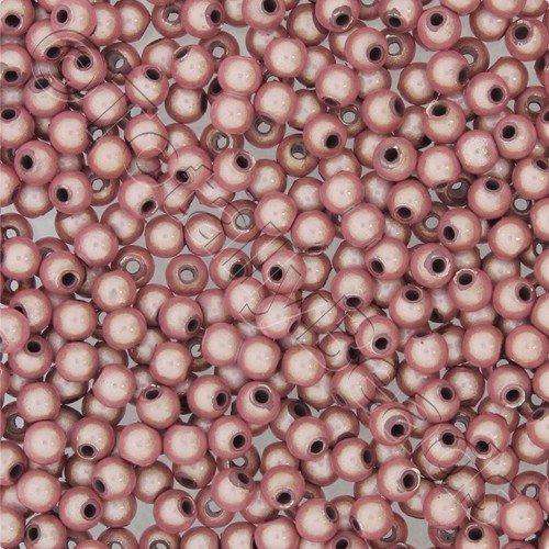 4mm Miracle acrylic round beads 4mm round light pink 120pcs — pack of 120, reflective 3D-effect beads ideal for jewelry making, crafts, a…