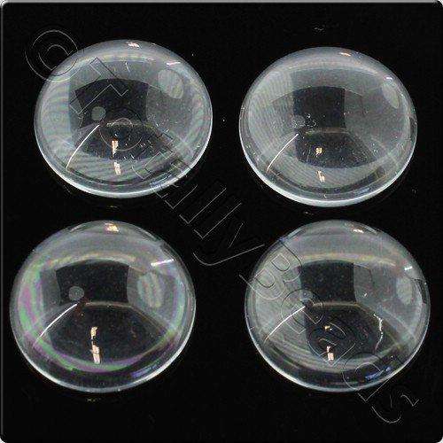 Glass Cabochon 20mm - Simple Glass 8pcs
