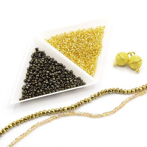 BC 2023 WK 3: Cubic Right Angle Weave Bronze Topaz 3x4mm for jewellery making