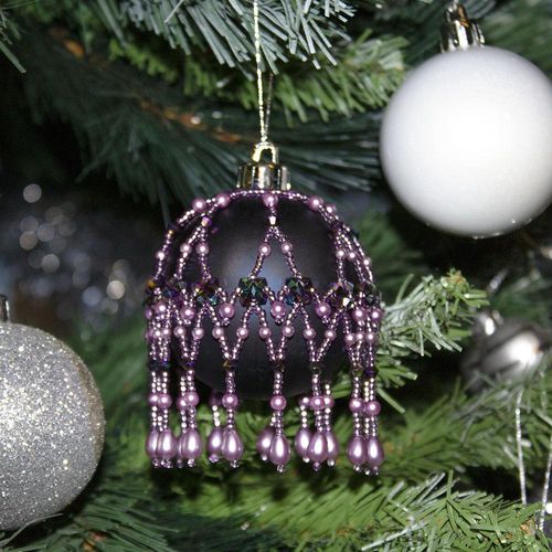 Jane Bauble Zoom 24/1 lilac rainbow jewelry making kit — DIY set with beads and instructions for creating handmade jewelry