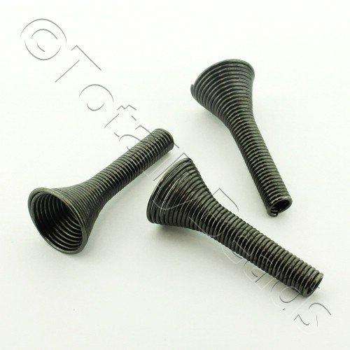 Beadcone 25mm - Black Plated 10pcs