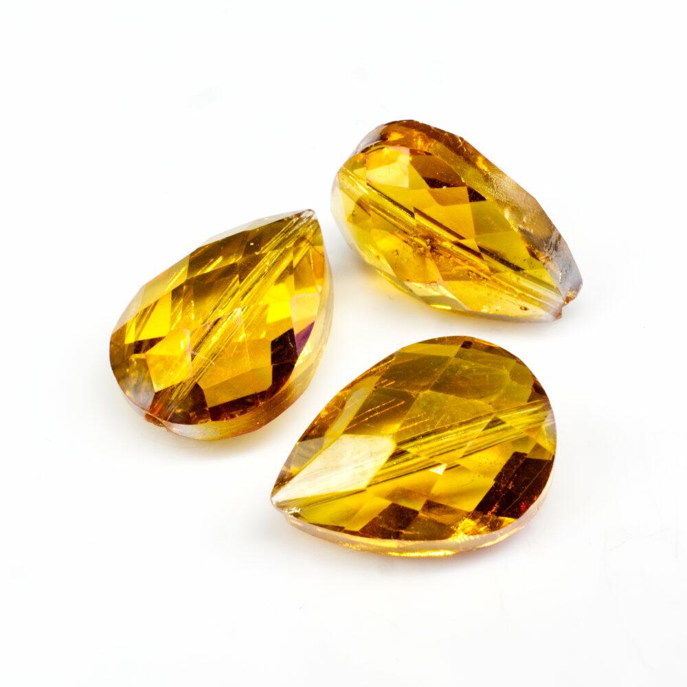 18mm crystal beads burnt orange, pack of 8 — faceted for jewelry making and beadwork