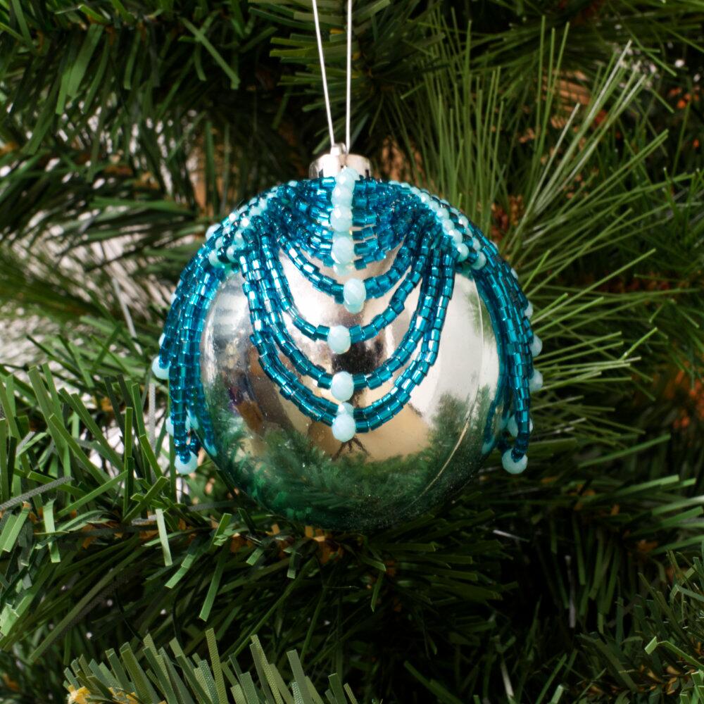 Lillian Bauble Zoom 28/3 aqua teal jewelry making kit — DIY set with beads and instructions for creating handmade jewelry