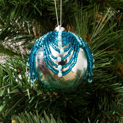 Lillian Bauble Zoom 28/3 aqua teal jewelry making kit — DIY set with beads and instructions for creating handmade jewelry