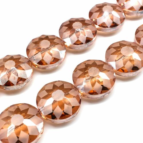 18mm crystal beads, pack of 6 — faceted for jewelry making and beadwork