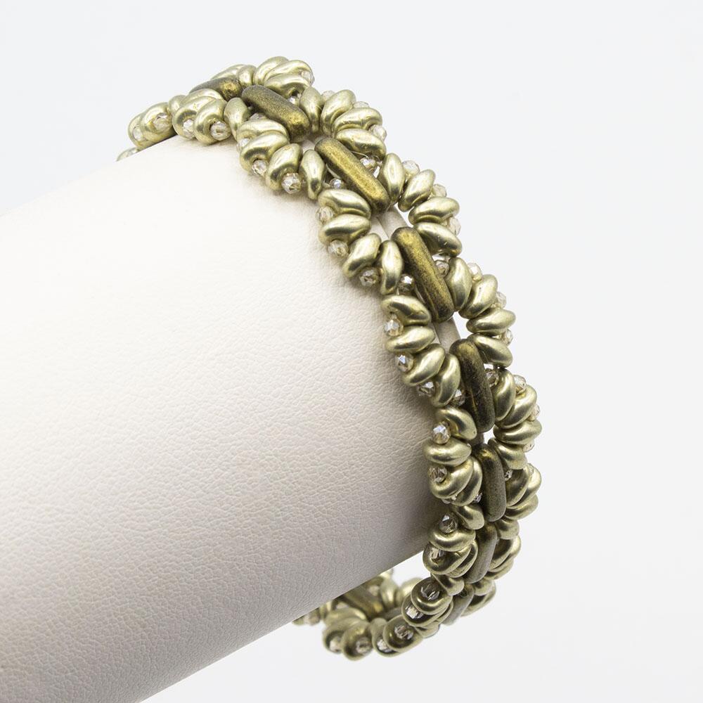 Marguerite Bracelet Makes 2 suede cloud bracelet making kit — DIY set with beads and instructions for creating handmade jewelry