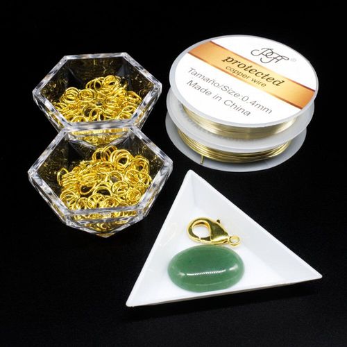 Bead Club Week 12 & 16 Aventurine Cab Chain Maille 1 x 30mm for jewellery making