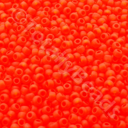 Toho Size 11 Seed Beads 10g - Trans Frost Light Siam Ruby
