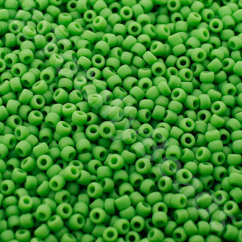 Toho Size 11 Seed Beads 10g - Opq Frost Mint Green