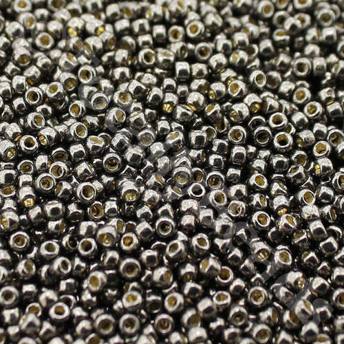 Toho Size 11 Seed Beads 10g - PF Galvanised Cool Grey