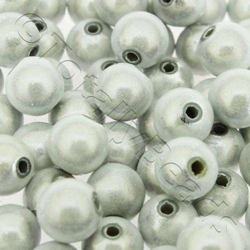 10mm Miracle acrylic round beads 10mm round white 40pcs — pack of 40, reflective 3D-effect beads ideal for jewelry making, crafts, and de…