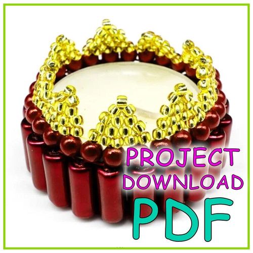 Christmas Tealight Tubular Holder PDF Download for jewellery making