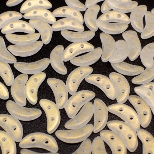10mm Czech glass glass beads suede gold crystal — pack of 7, high-quality two-hole beads ideal for jewelry making, bead weaving, and crafts