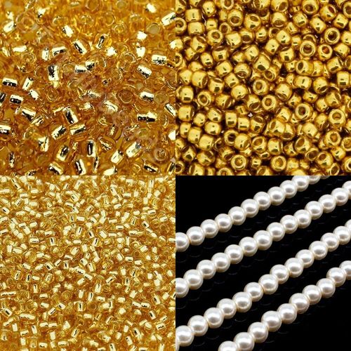 BC 2023 WK 49 Beaded Toggle Bracelet Bright Gold 4mm for jewellery making