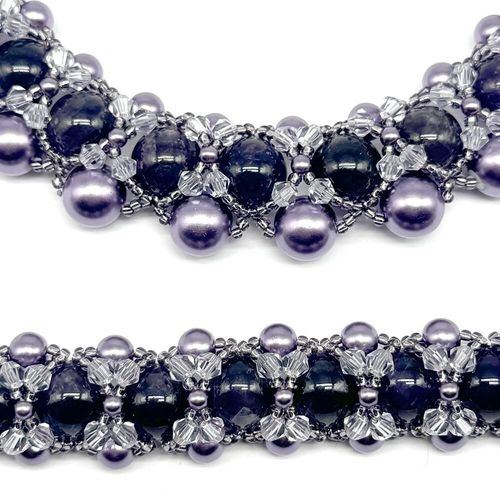 Premium Hugs & Kisses Jewellery Set amethyst jewelry making kit — DIY set with beads and instructions for creating handmade jewelry