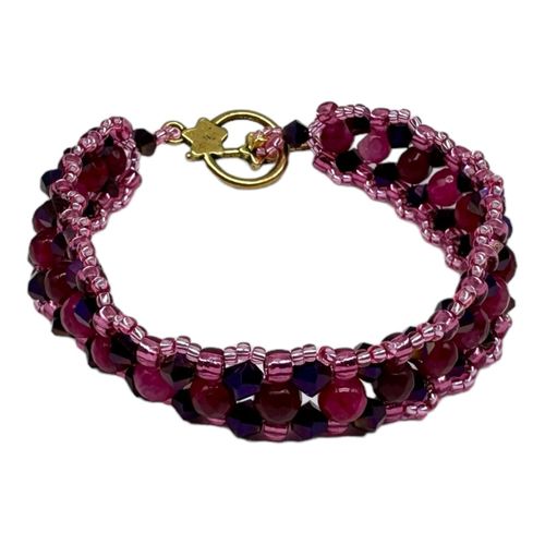 Jocelyn Crystal & Jade Bracelets berries bracelet making kit — DIY set with beads and instructions for creating handmade jewelry