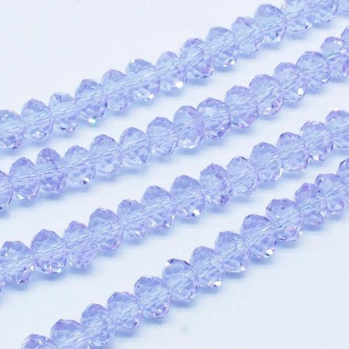 4mm crystal beads lilac, pack of 130 — faceted for jewelry making and beadwork