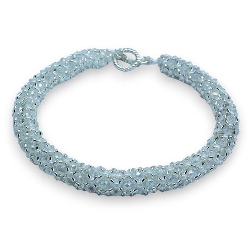 Letizia Crystal Jewellery Makes 2 crystal white jewelry making kit — DIY set with beads and instructions for creating handmade jewelry