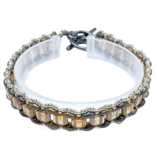 Johanna Tile Bracelet Makes 2 hazel bracelet making kit — DIY set with beads and instructions for creating handmade jewelry