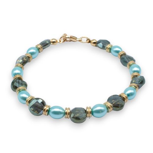 Crystal Coin Bracelet Makes 5 olive garden bracelet making kit — DIY set with beads and instructions for creating handmade jewelry