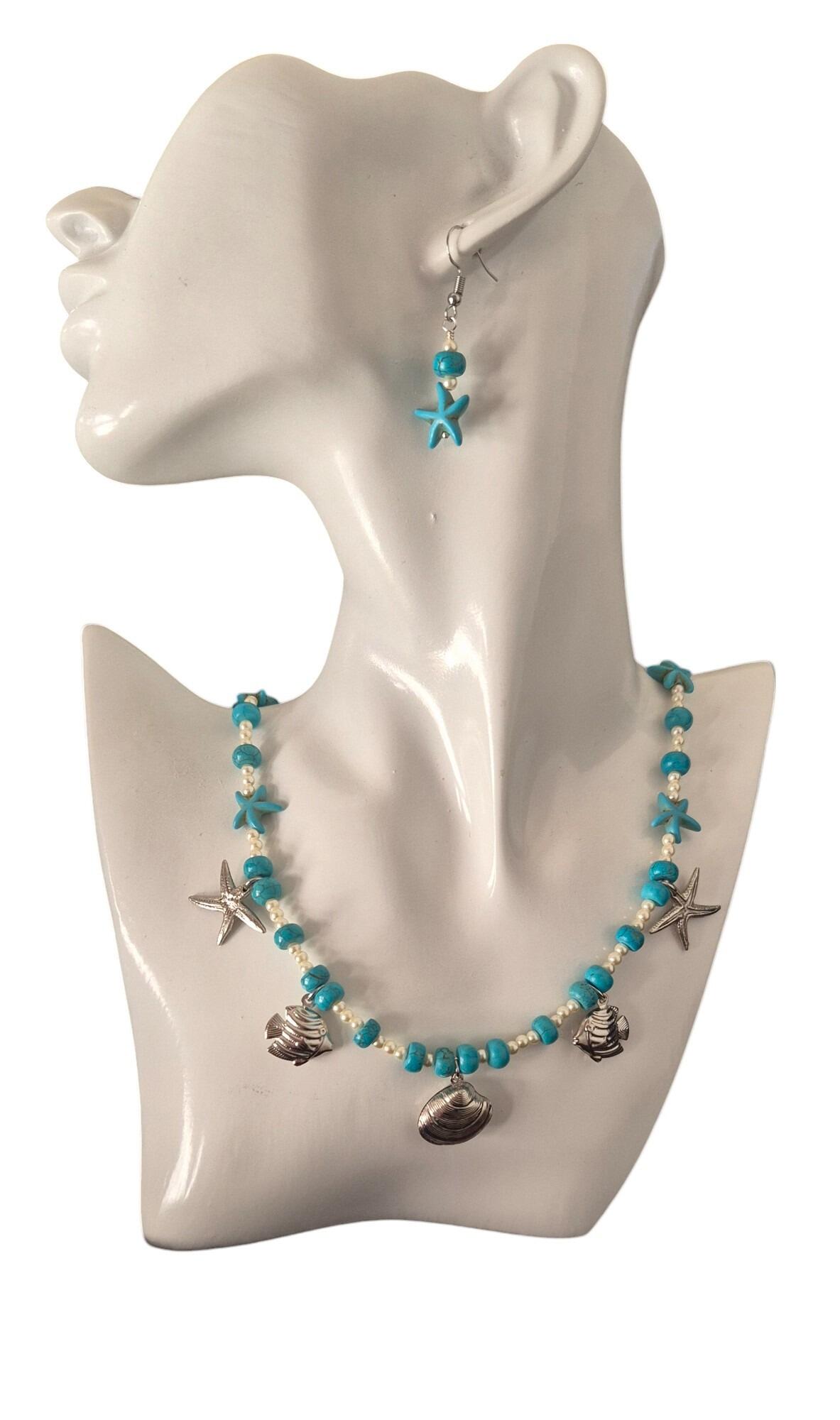 Oceana Jewellery Set turquoise jewelry making kit — DIY set with beads and instructions for creating handmade jewelry