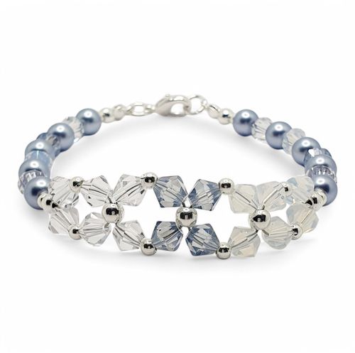 Bryony Bicone Bracelet Makes 5 lagoon bracelet making kit — DIY set with beads and instructions for creating handmade jewelry