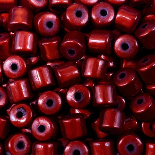 8mm Miracle acrylic round beads 8mm drum red 30pcs — pack of 30, reflective 3D-effect beads ideal for jewelry making, crafts, and decorat…